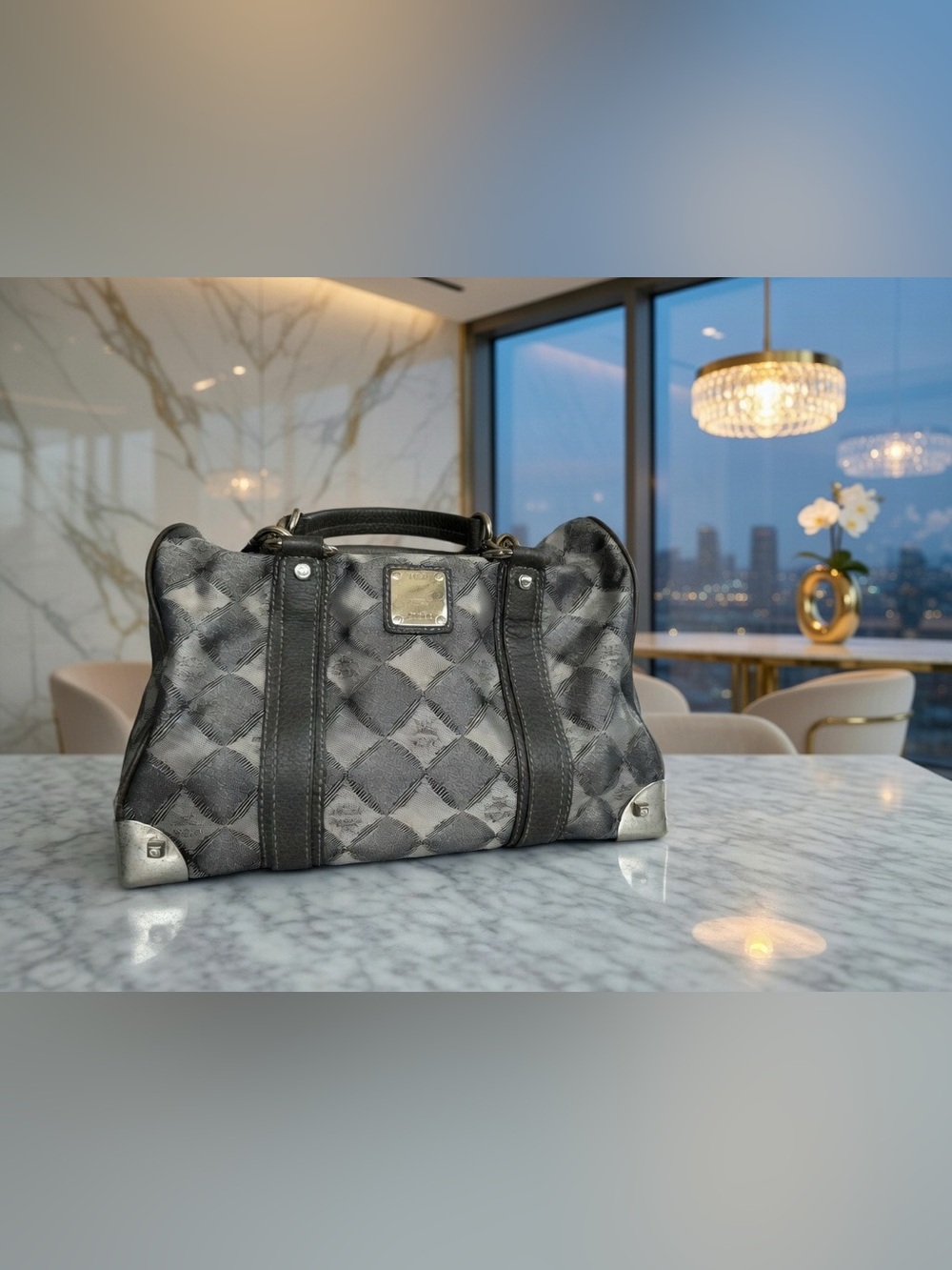 MCM Visetos Boston Bag, limited edition